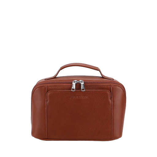 2528-17 - Trousse de toilette - Cognac cuir - ARTHUR & ASTON