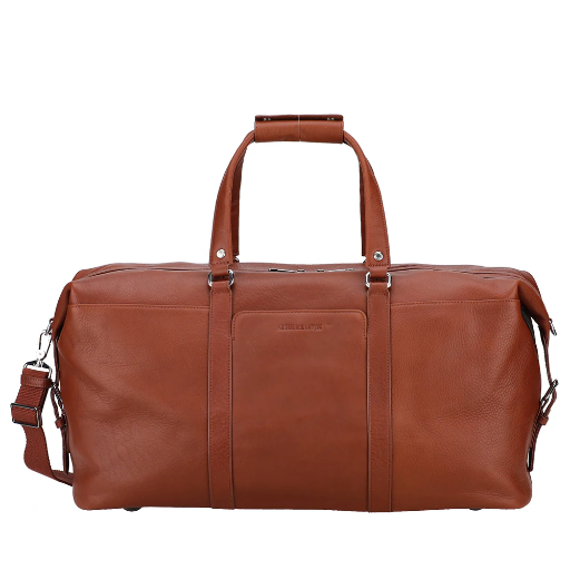 2528-18 Sac de voyage cuir Ange Cognac - ARTHUR & ASTON