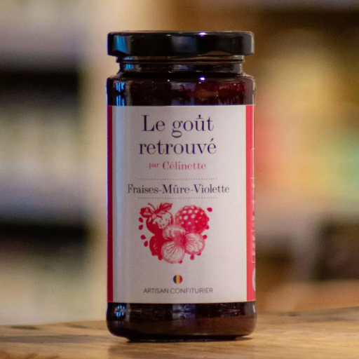 Confiture Fraises-Mûre-Violette - 300g - Les goûts retrouvés