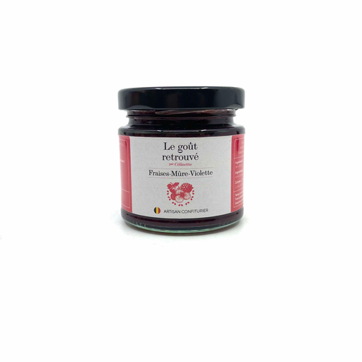 Confiture Fraises-Mûre-Violette - 145g - Les goûts retrouvés