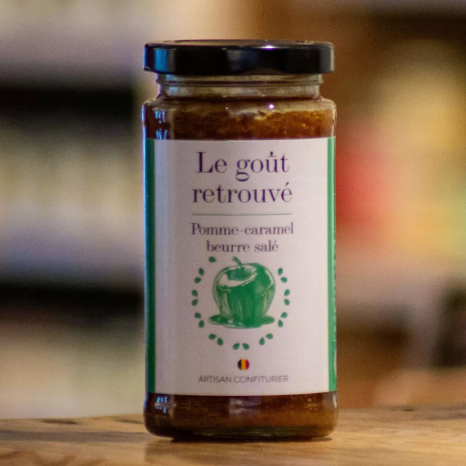 Confiture Pomme-Caramel-Beurre salé - 300g - Les goûts retrouvés