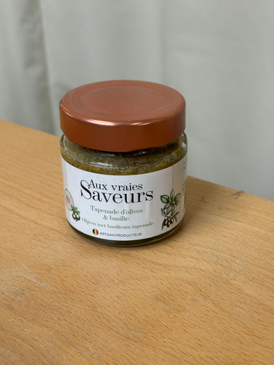 Tapenade d'olives & basilic - 110ml - Les goûts retrouvés