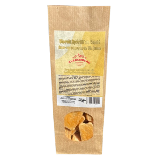 Biscuit Comté avec un soupçon de Vin Jaune - 80g - Clarembeau