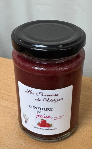 Confiture fraise - 210ml - Les saveurs du Verger