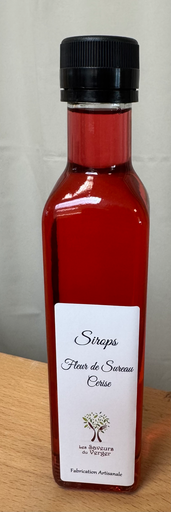 Sirop Fleur de sureau cerise - 25cl - Les saveurs du Verger