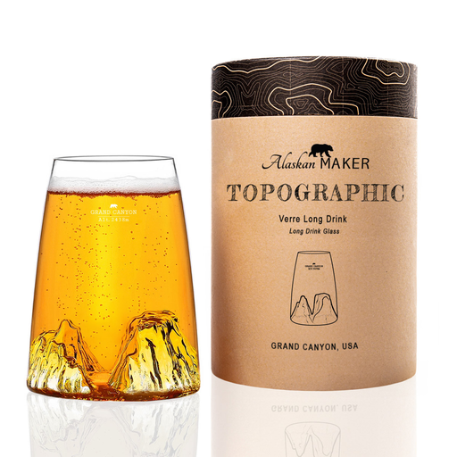 Verre topographique Grand Canyon - Alaskan Maker