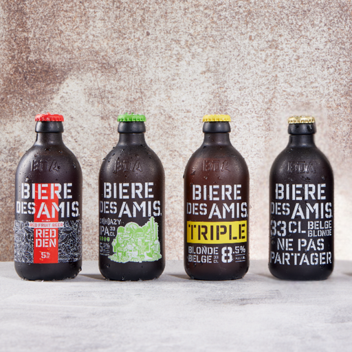 Coffret Bières des amis 4X33 Cl