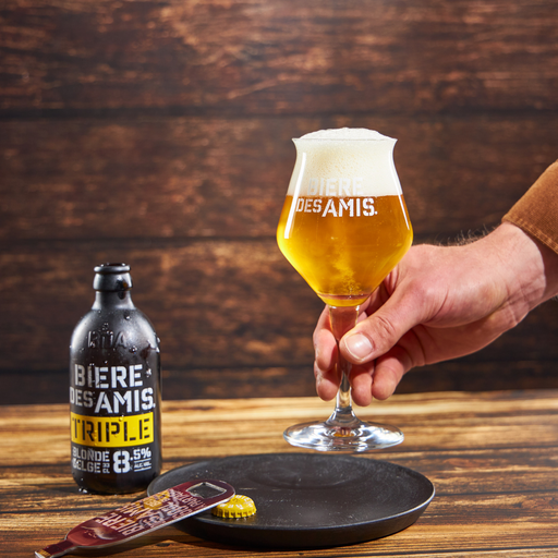 Coffret Bières des amis 3X33 Cl Triple + 1 verre