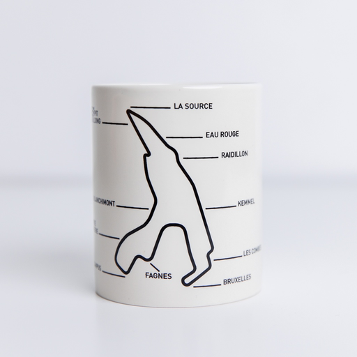 Tasse à motif circuit Francorchamps 