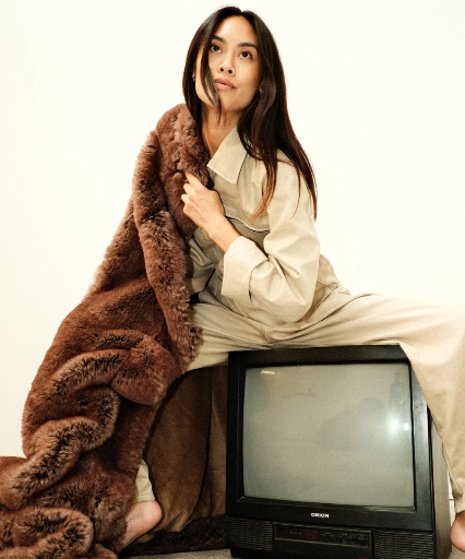 Plaid fausse fourrure - Sauvage