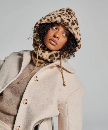 Cagoule Fausse Fourrure - Léopard