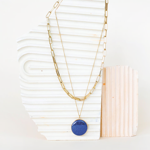 [Yaya 3] Collier double rangs Doré 42 cm Yaya 