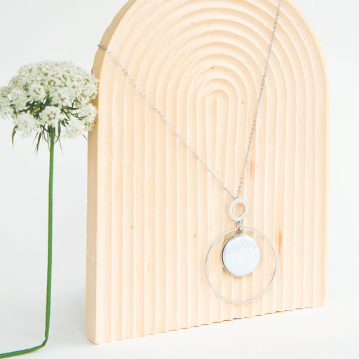 [Yaya 6] Collier cerclé Argenté 42 cm Yaya  