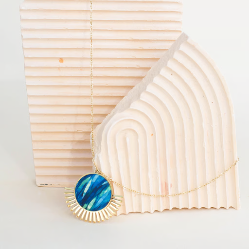 [Yaya 16] Collier Soleil Doré 42 cm Yaya 