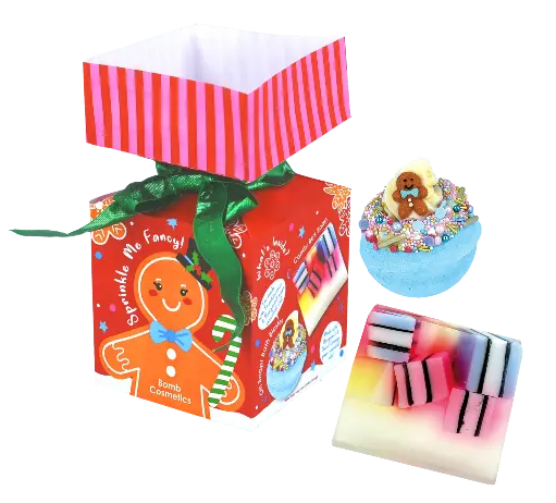 Coffret BOMB COSMETICS savon + bombe - Pain d'épice