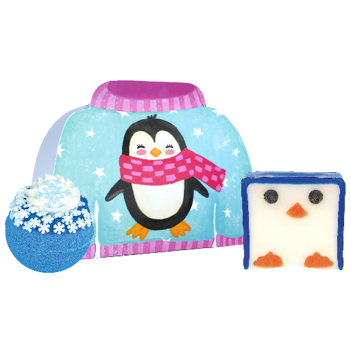 Coffret BOMB COSMETICS savon + bombe - Penguin