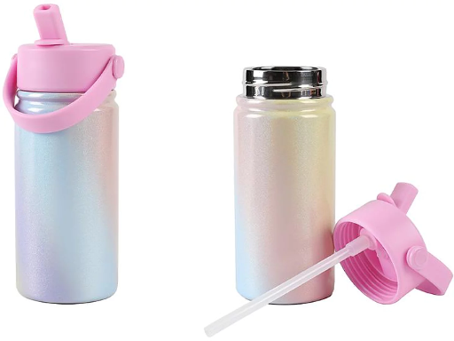 Gourde thermique avec poignée - Macaron - I-TOTAL  